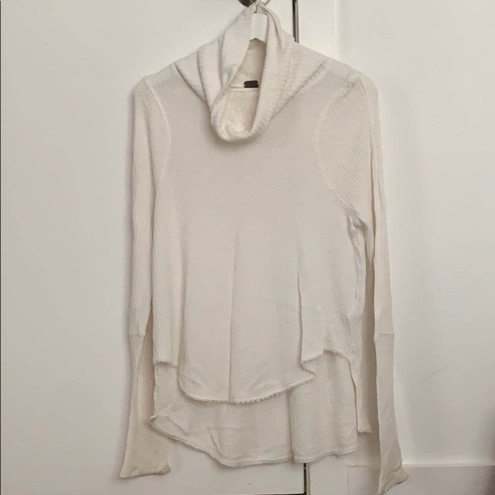 Free people rollneck/cowl neck top